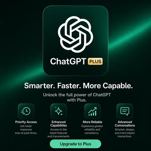 ChatGPT Plus Monthly Subscription – Instant Access to Advanced AI